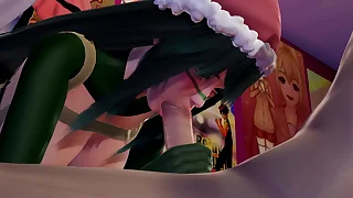 Tsuyu Asui's Avant-garde Year's Eve Cosplay l 3D Hentai chock-full Boku doll-sized Trickster Academia